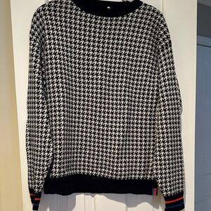 Black and White Houndstooth Sweater